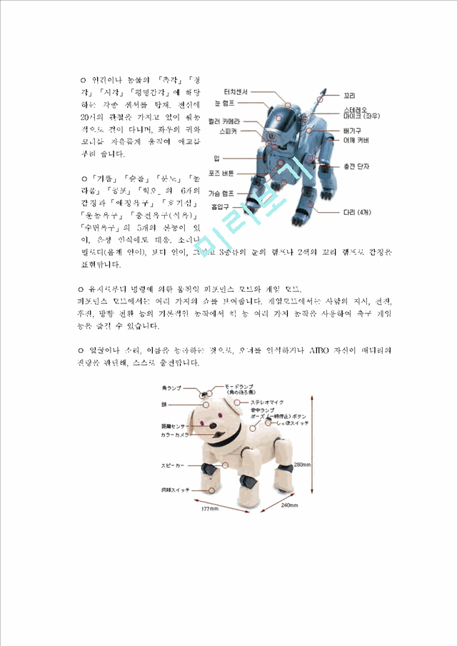 인공지능 ;아이보(Aibo)와 로봇   (2 페이지)